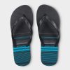 Men KUSTOM Thongs | Blend Base Blue Stripes 2Fa