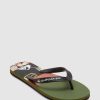 Men QUIKSILVER Thongs | Mens Molokai Panel Flip-Flops