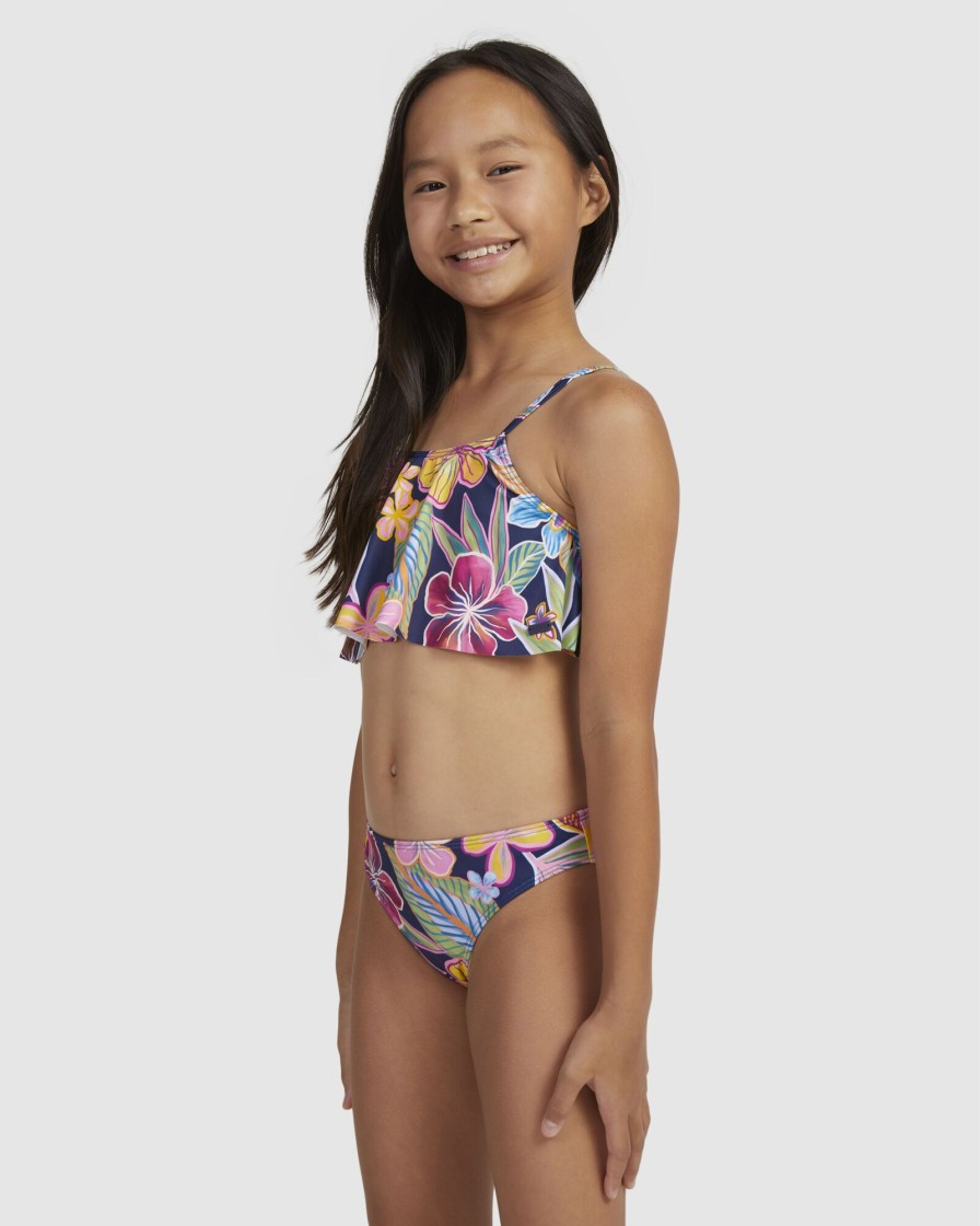 Youth ROXY Clothing | Girls 7-16 Paradise Trip Two Piece Flutter Bikini Set