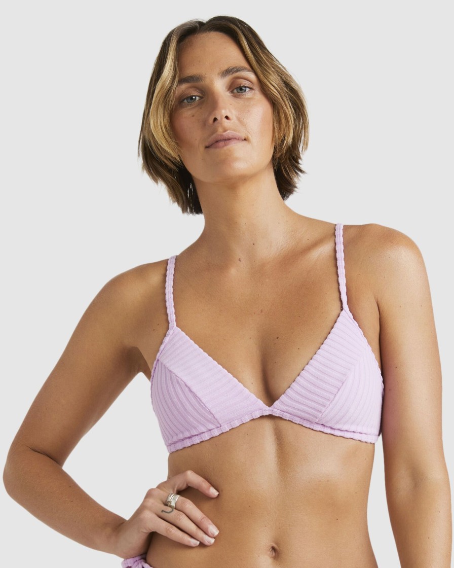 Women BILLABONG Bikini Tops | Terry Rib Charlie Trilette