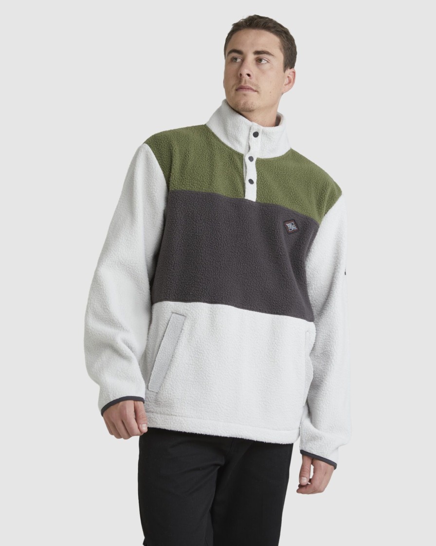 Men BILLABONG Jumpers & Hoodies | Boundary Mock Snap Pullover