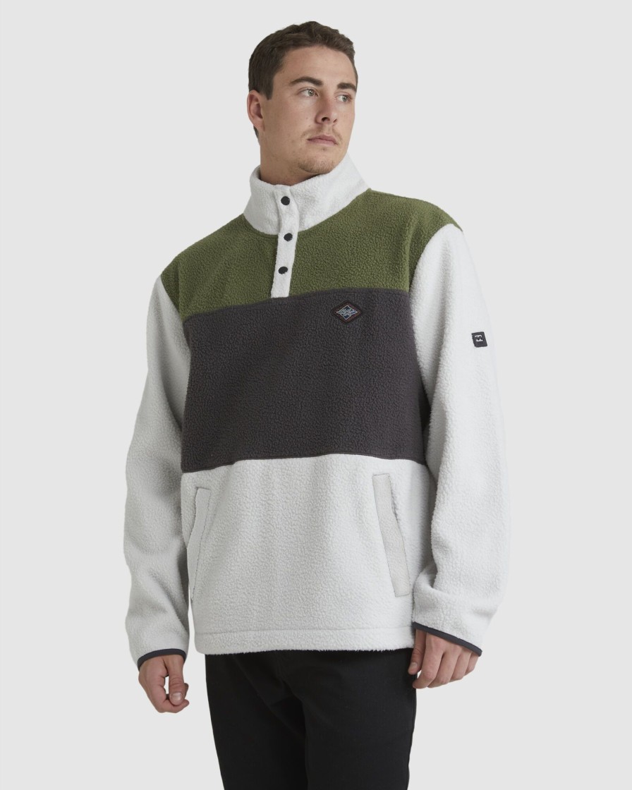 Men BILLABONG Jumpers & Hoodies | Boundary Mock Snap Pullover