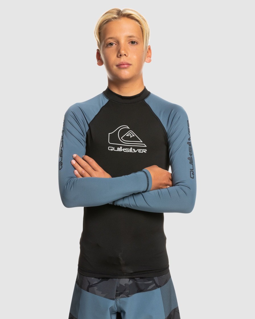 Youth QUIKSILVER Clothing | Boys 8-16 On Tour Long Sleeve Upf 50 Rash Vest