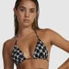 Women RVCA Bikini Tops | Rvca Healing Wrap Slide Halter Bikini Top