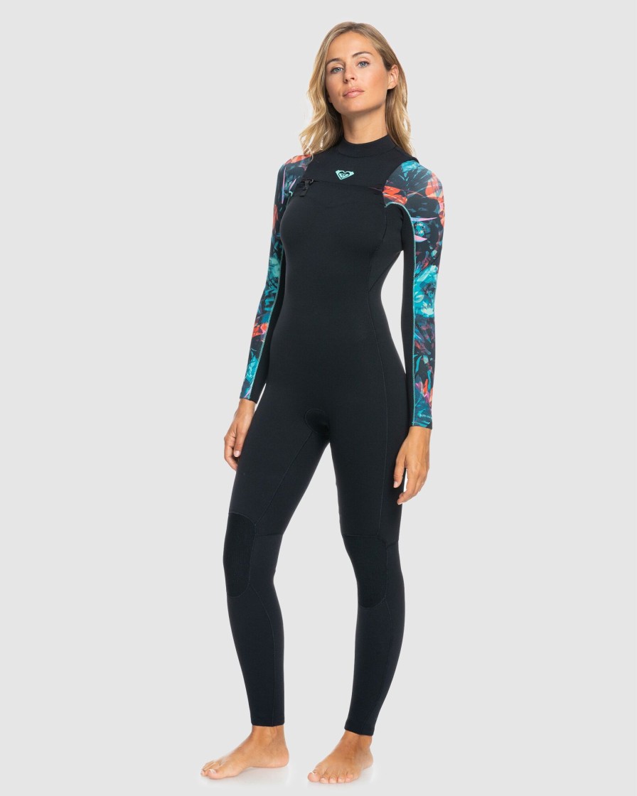 Women ROXY Wetsuits | Womens 4/3Mm Elite Chest Zip Wetsuit