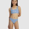 Youth ROXY Clothing | Girls 6-16 Serenity Stripe Bralette Two-Piece Bikini Set