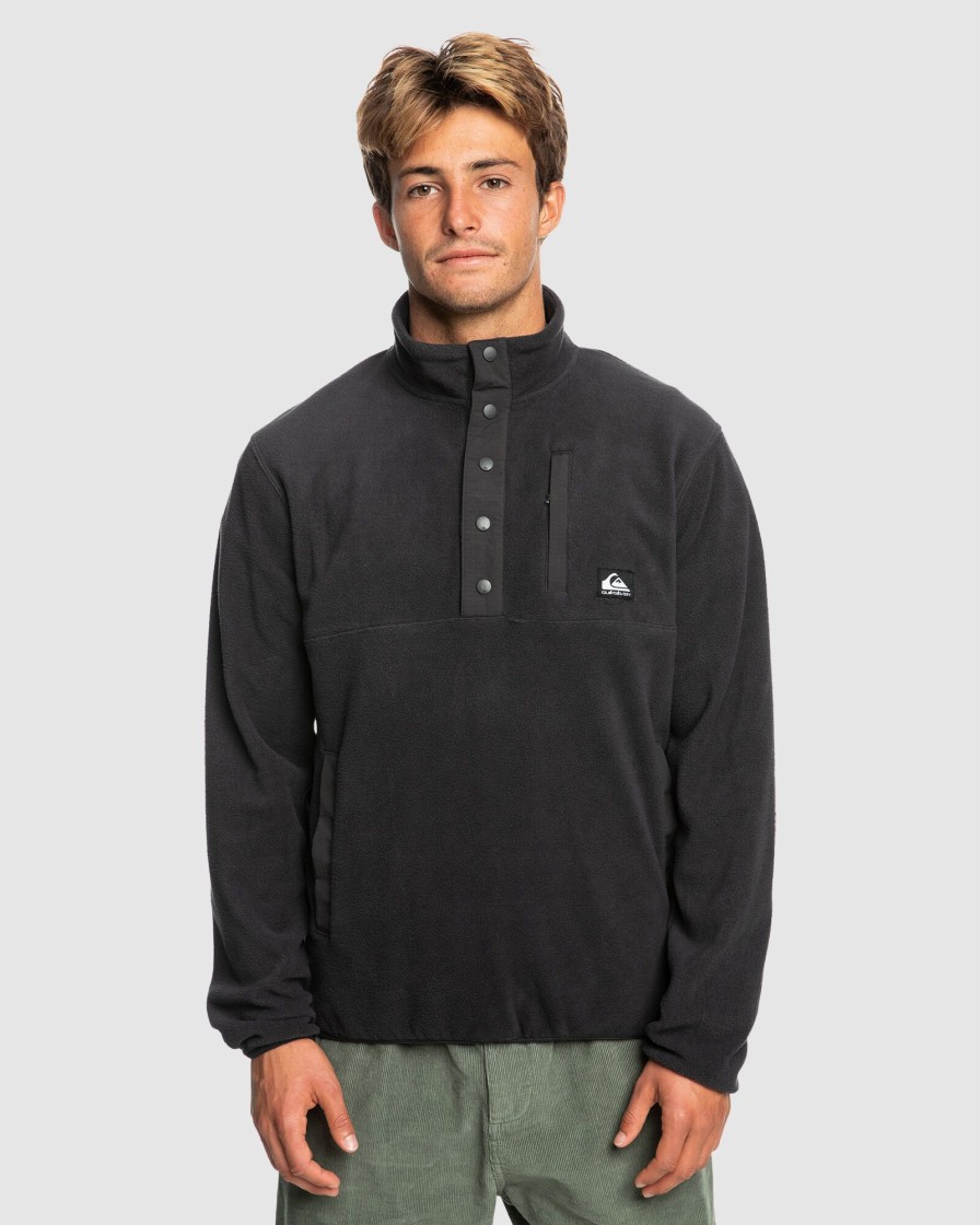 Men QUIKSILVER Jumpers & Hoodies | Mens No Destination Half Zip Hoodie