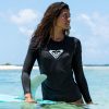 Women ROXY Rashvests | Womens Beach Classics Long Sleeve Upf 50 Rash Vest