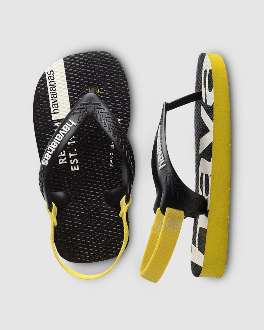 Youth HAVAIANAS Footwear | Baby Logomania Citrus Yellow