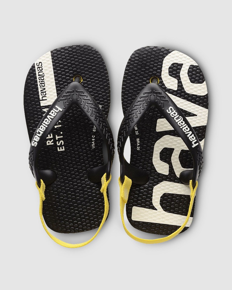 Youth HAVAIANAS Footwear | Baby Logomania Citrus Yellow