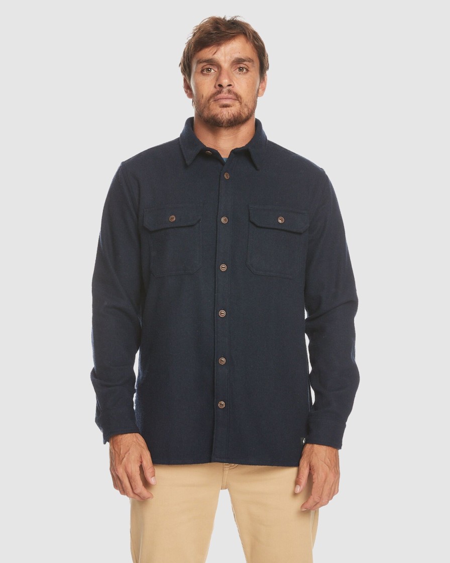 Men QUIKSILVER Shirts | Mens Salterhill Long Sleeve Shirt