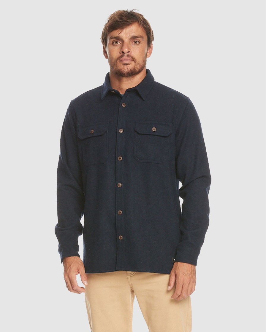 Men QUIKSILVER Shirts | Mens Salterhill Long Sleeve Shirt