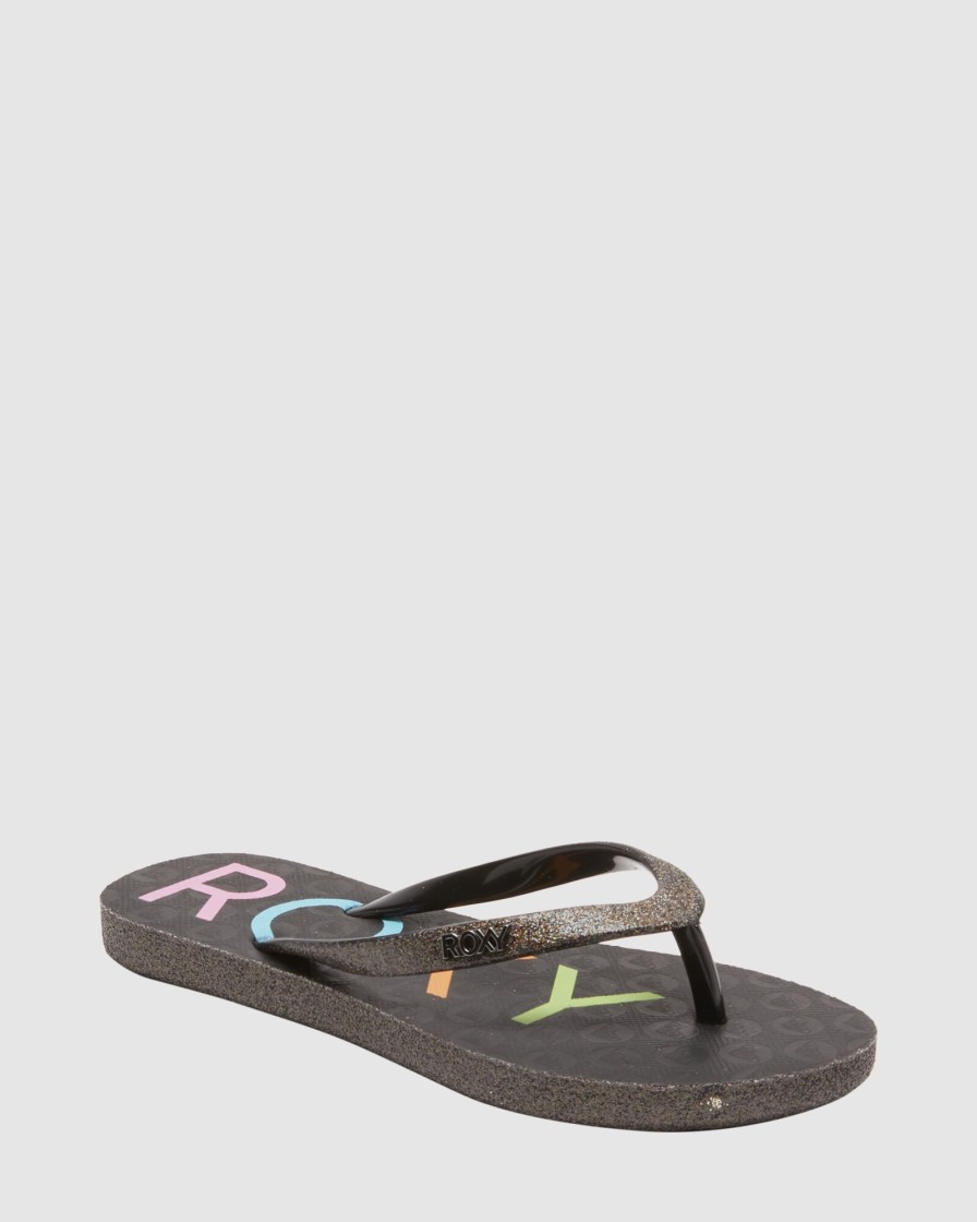 Youth ROXY Footwear | Girls Viva Glitter Iv Flip Flops