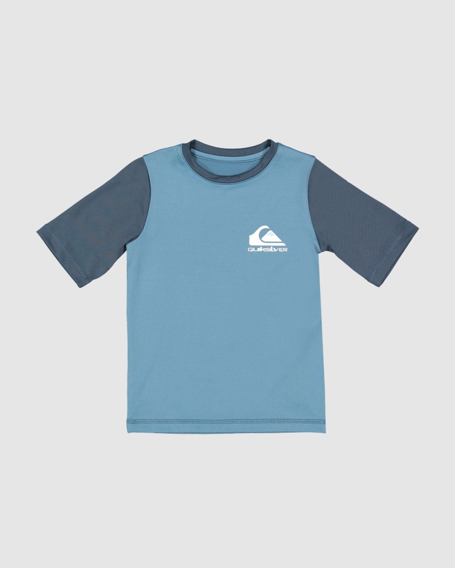 Youth QUIKSILVER Clothing | Boys 2-7 Heats Omni Short Sleeve Rash Vwst