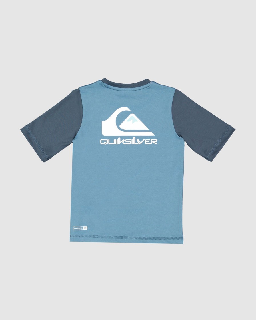 Youth QUIKSILVER Clothing | Boys 2-7 Heats Omni Short Sleeve Rash Vwst