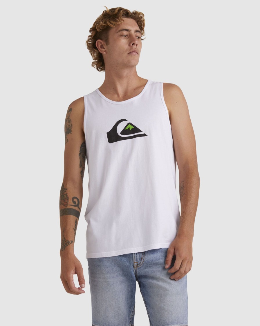 Men QUIKSILVER Singlets & Tanks | Mens Comp Logo Muscle Vest Top