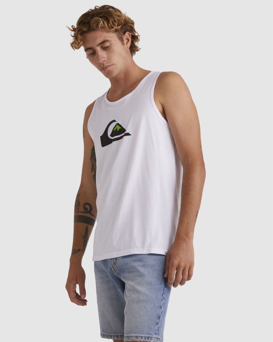 Men QUIKSILVER Singlets & Tanks | Mens Comp Logo Muscle Vest Top