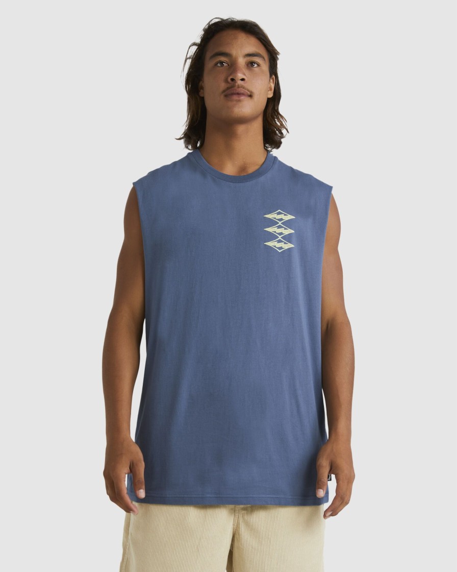 Men BILLABONG Singlets & Tanks | Crayon Wave Tank Top