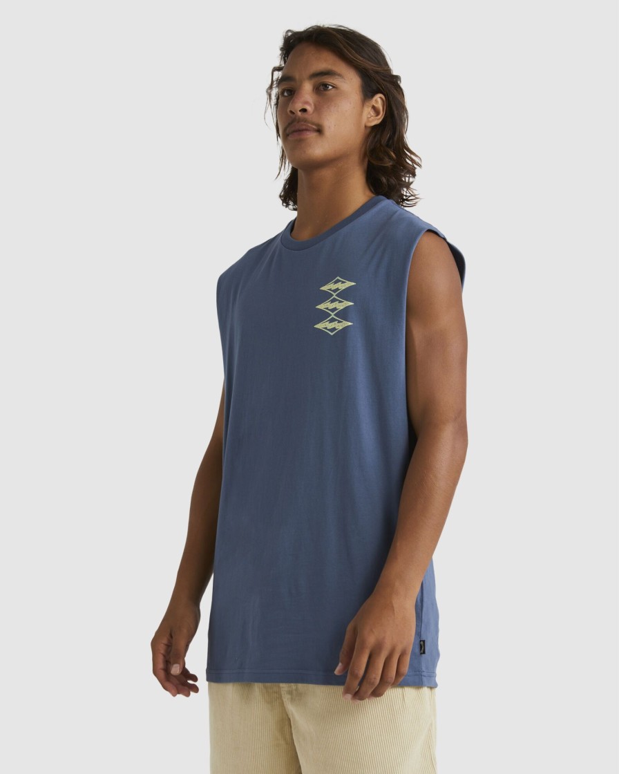 Men BILLABONG Singlets & Tanks | Crayon Wave Tank Top