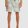 Men QUIKSILVER Boardshorts | Mens Surfsilk Scallop Volley 17" Swim Shorts