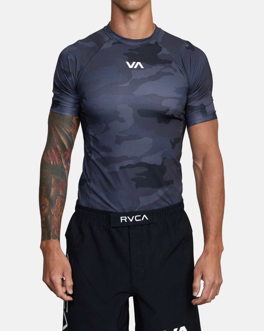 Men RVCA Rashvests | Va Sport Short Sleeve Rashguard