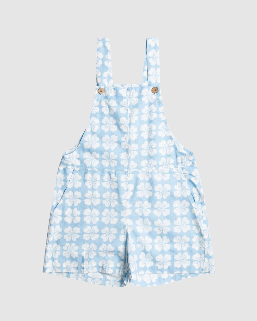 Youth ROXY Clothing | Girls 4-16 Favourite Places Dungaree Shorts