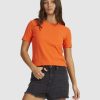 Women ROXY Tops | Womens Baseline Cropped T-Shirt