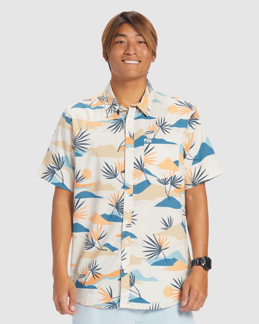 Men QUIKSILVER Shirts | Mens Slow Dazed Short Sleeve Shirt