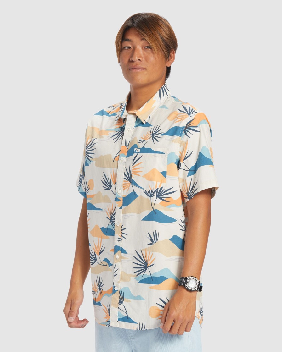 Men QUIKSILVER Shirts | Mens Slow Dazed Short Sleeve Shirt