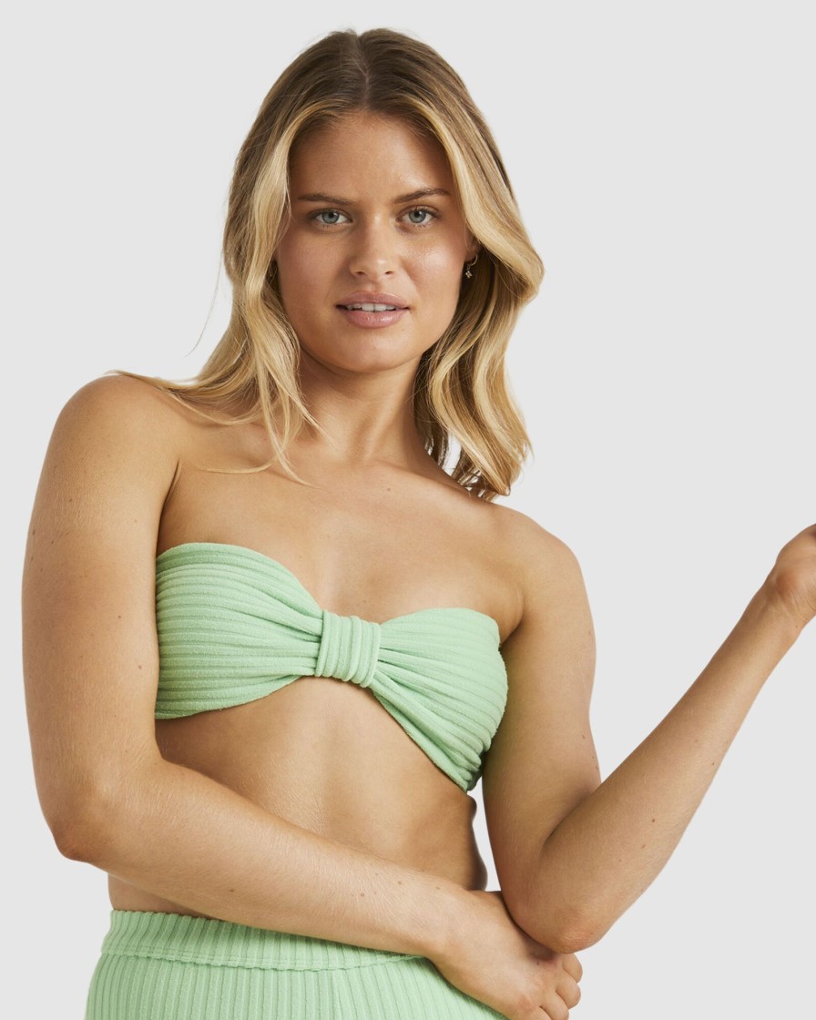 Women BILLABONG Bikini Tops | Terry Rib Betty Bandeau Top