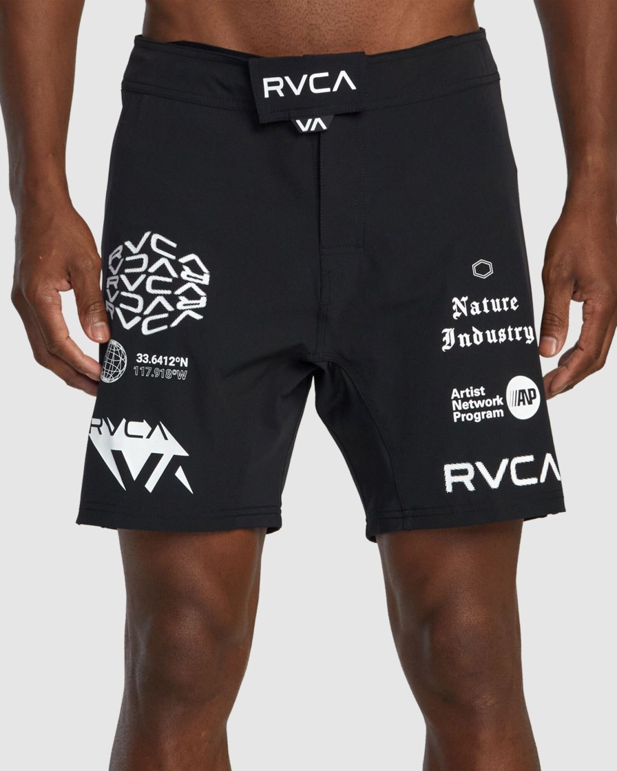 Men RVCA Shorts | Fight Scrapper Elastic Walkshorts 17"