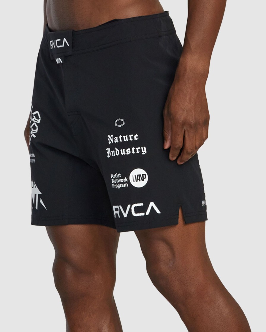 Men RVCA Shorts | Fight Scrapper Elastic Walkshorts 17"