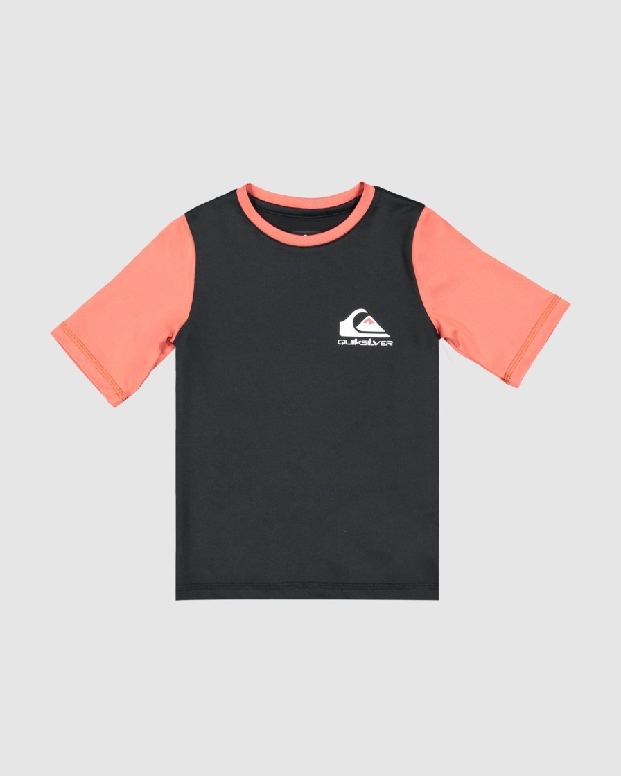 Youth QUIKSILVER Clothing | Boys 2-7 Heats Omni Short Sleeve Rash Vwst