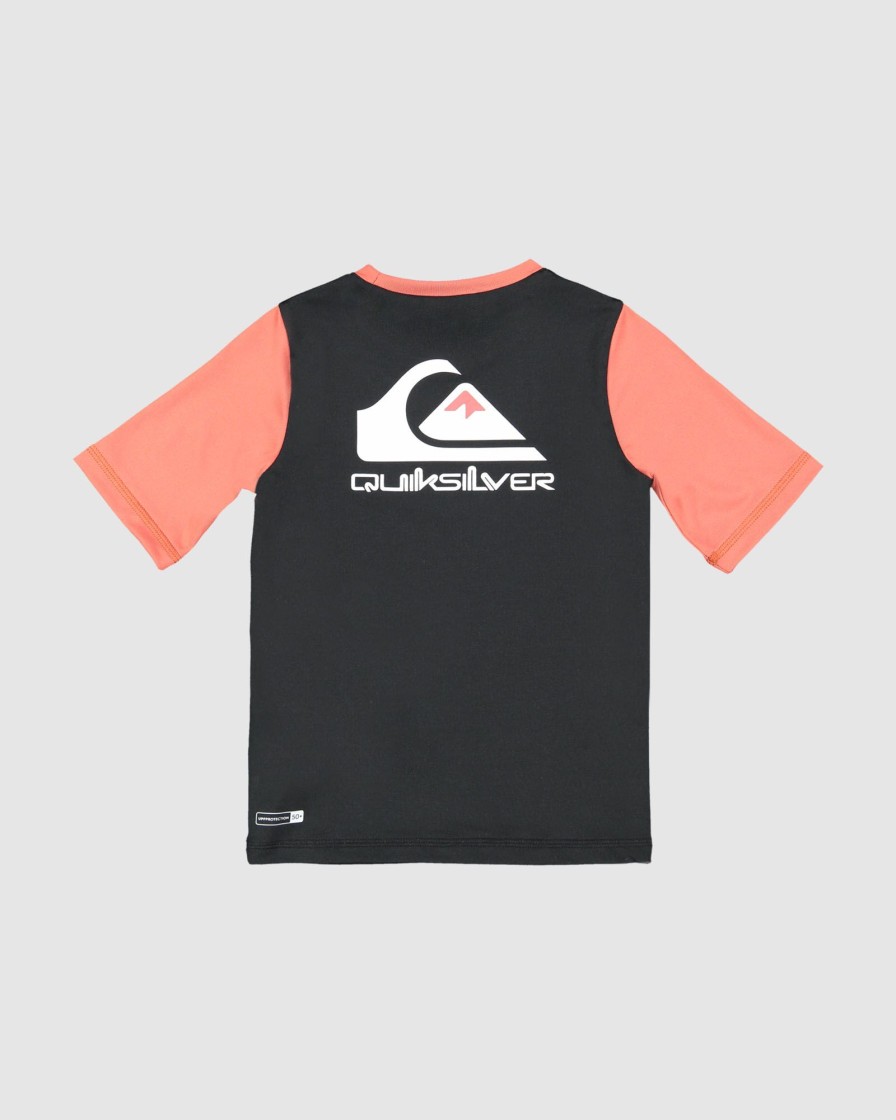 Youth QUIKSILVER Clothing | Boys 2-7 Heats Omni Short Sleeve Rash Vwst