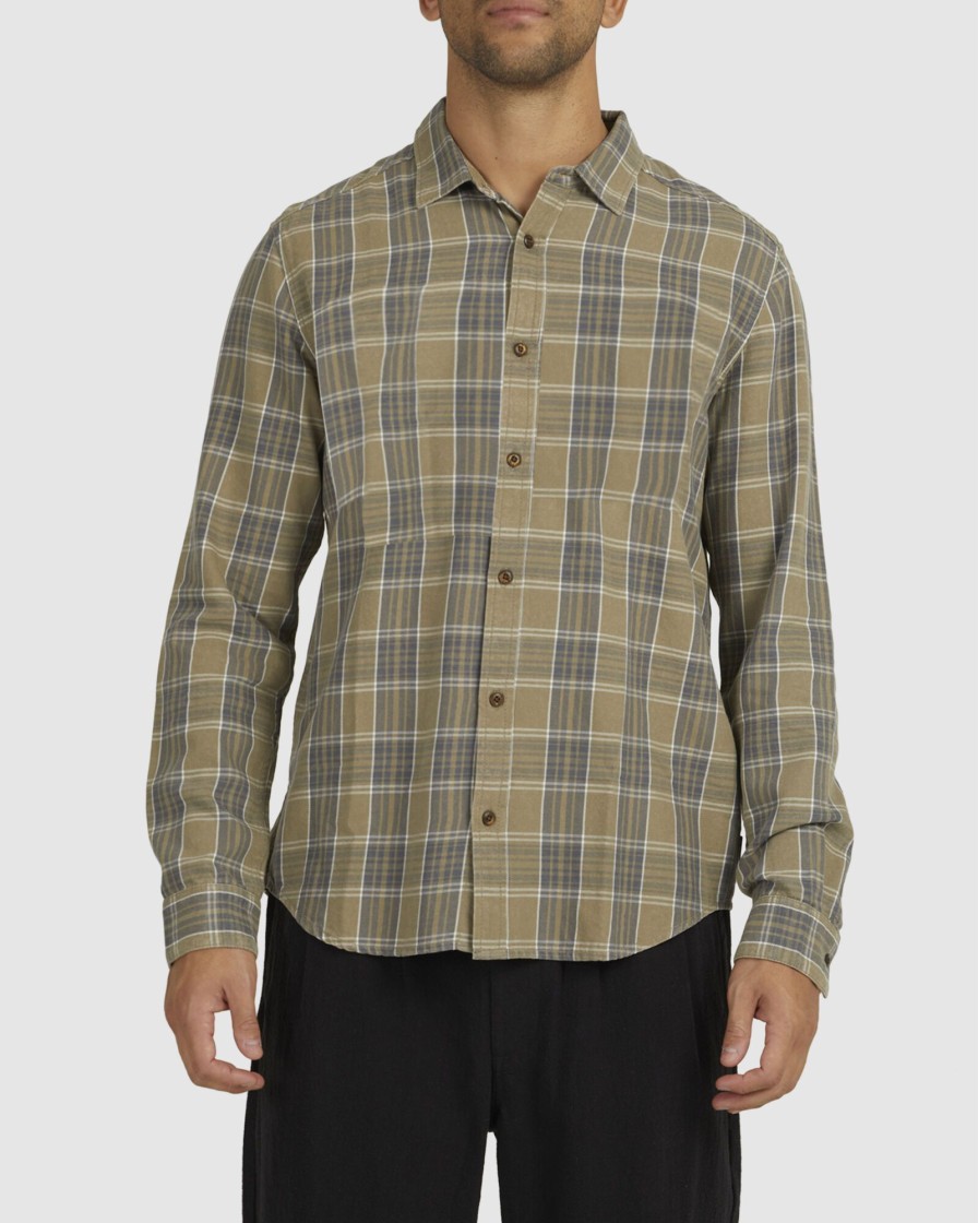 Men RVCA Shirts | Treets Long Sleeve Shirt