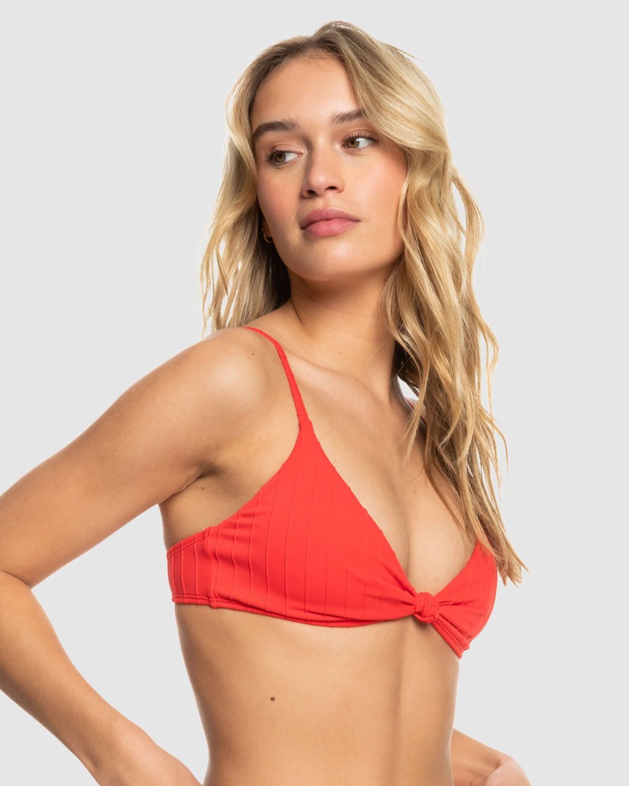 Women ROXY Bikini Tops | Womens Roxy Love The Surf Knot Bikini Top