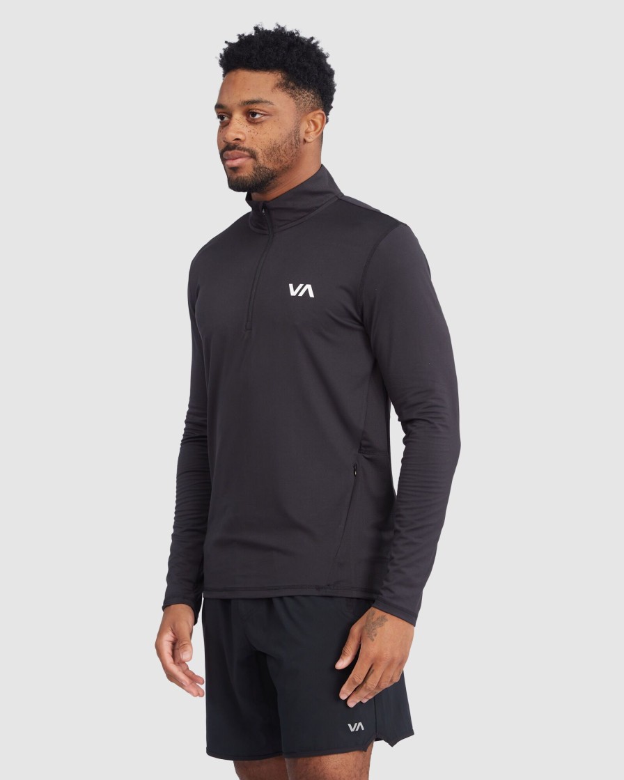 Men RVCA Knitwear | Sport Vent Half-Zip Pullover