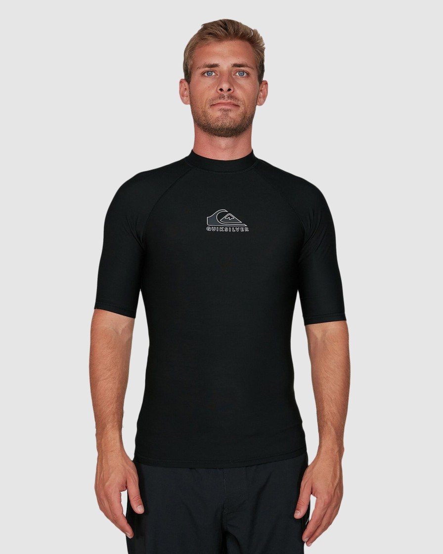 Men QUIKSILVER Rashvests | Mens Heater Short Sleeve Rash Vest