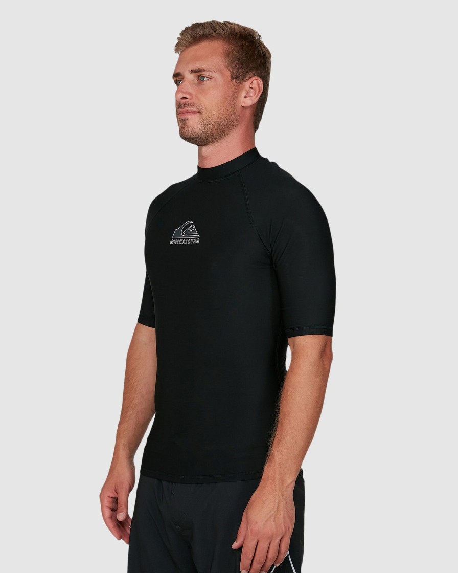 Men QUIKSILVER Rashvests | Mens Heater Short Sleeve Rash Vest