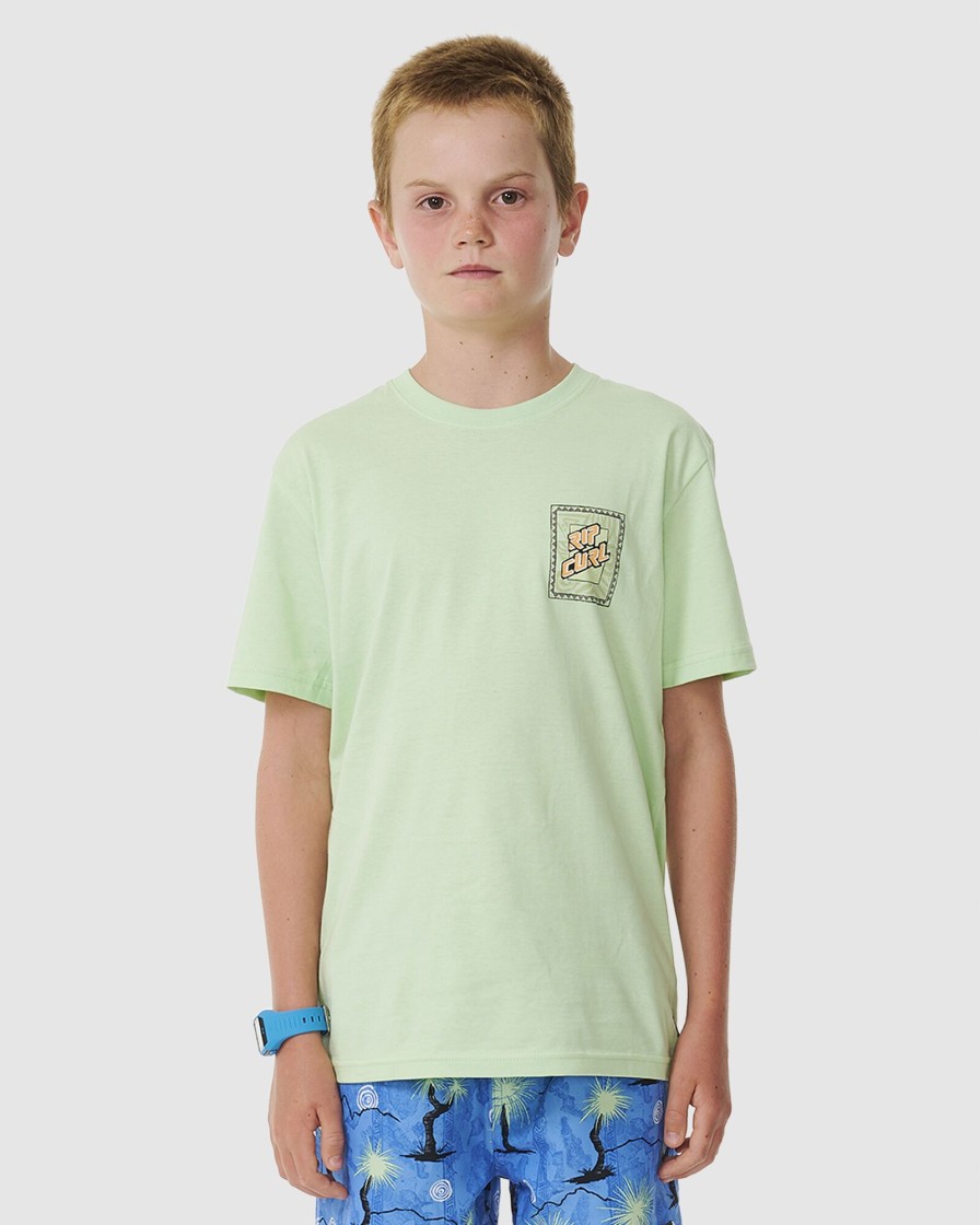 Youth RIP CURL Clothing | Shred Rock Logo Tee - Boy