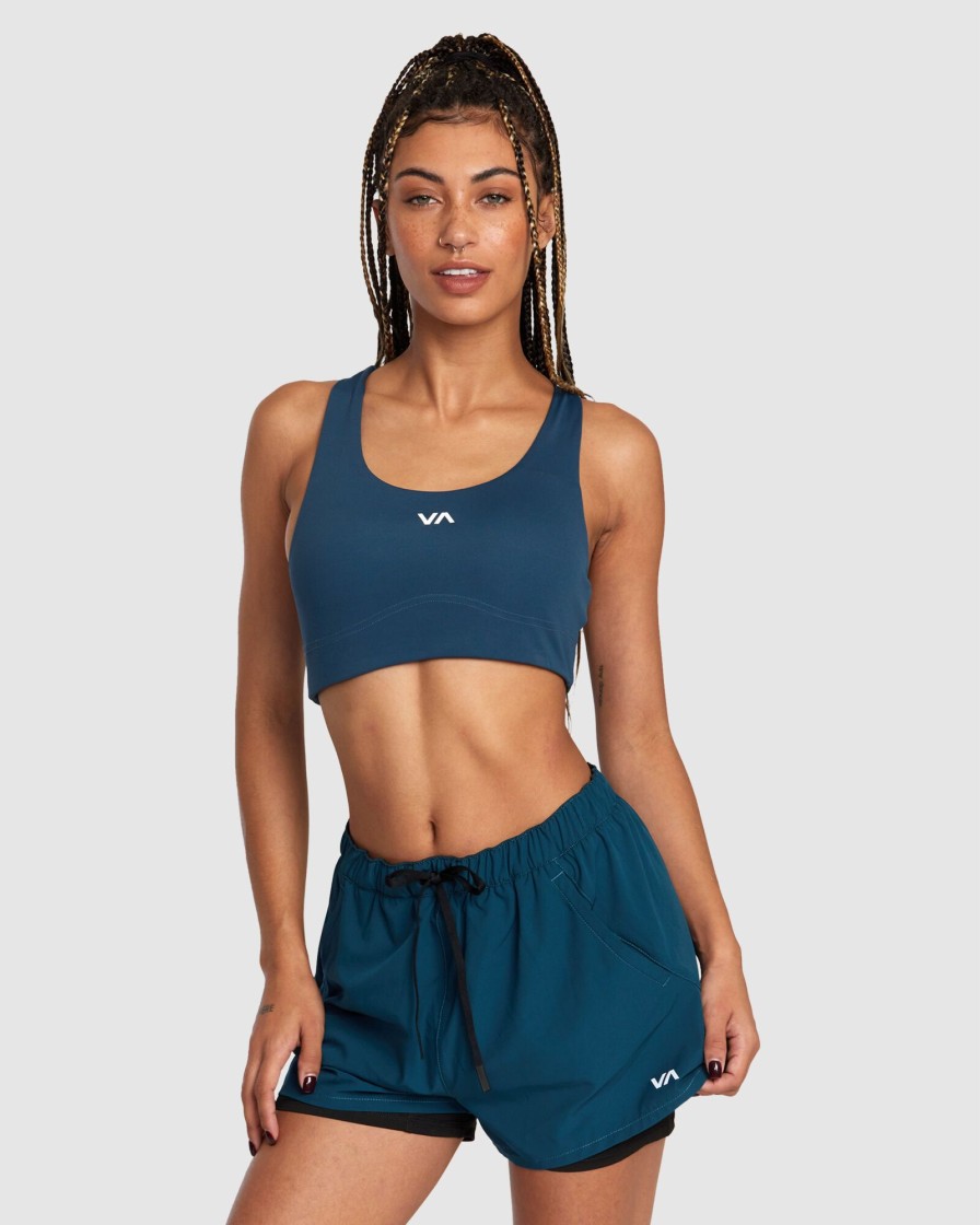 Women RVCA Socks & Underwear | Va Essential Mid Support Sports Bra