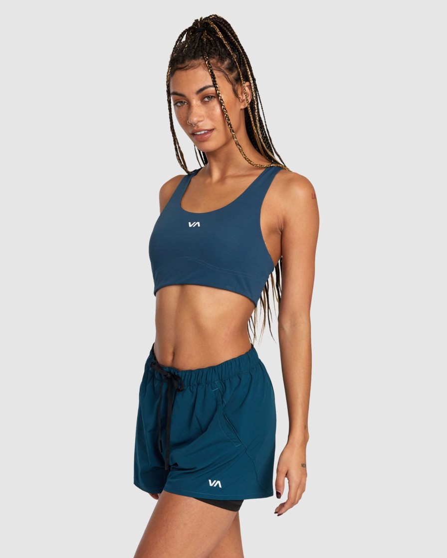 Women RVCA Socks & Underwear | Va Essential Mid Support Sports Bra