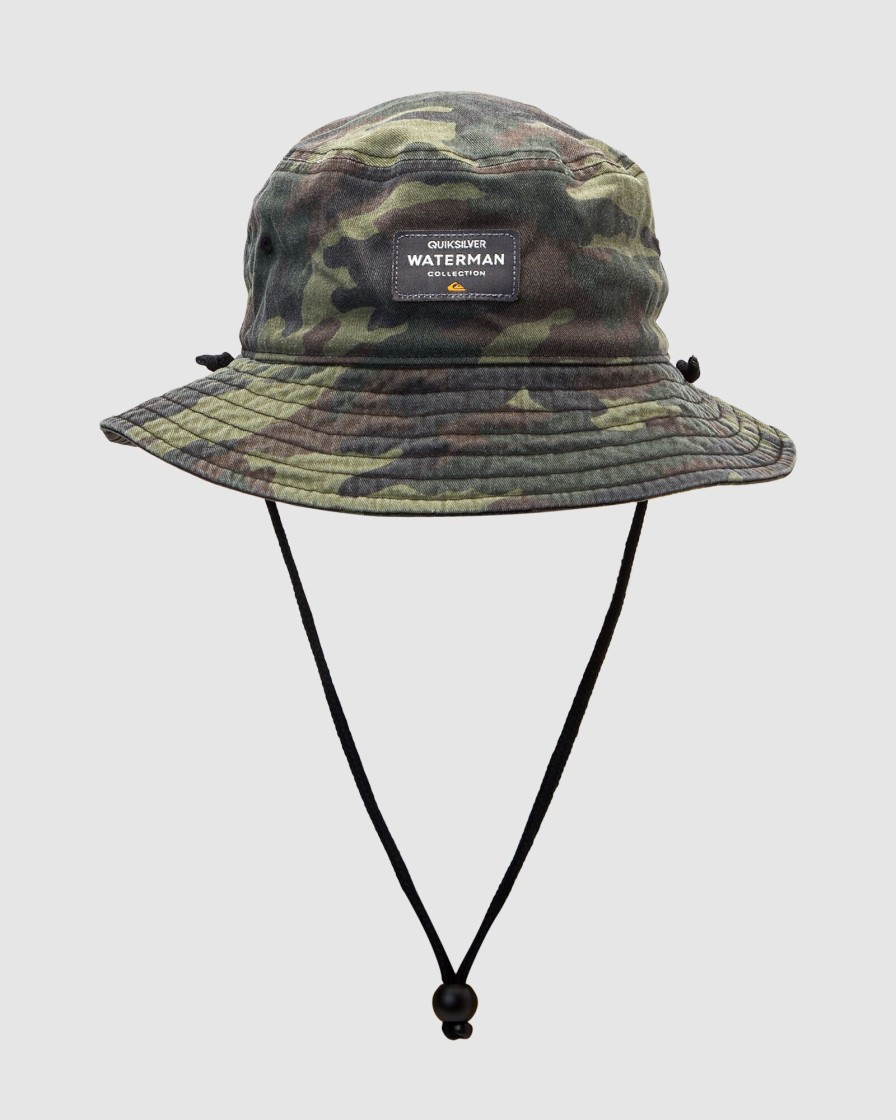 Women QUIKSILVER Headwear | Mens Waterman Vice Breaker Bucket Hat