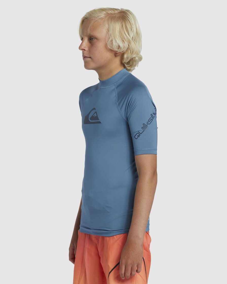 Youth QUIKSILVER Clothing | Boys 8-16 All Time Short Sleeve Rash Vest