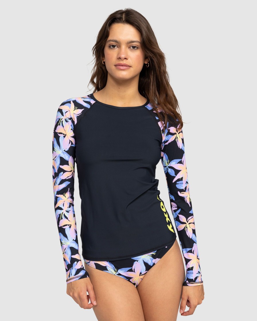 Women ROXY Rashvests | Roxy Active Ls Lycra Printed 2