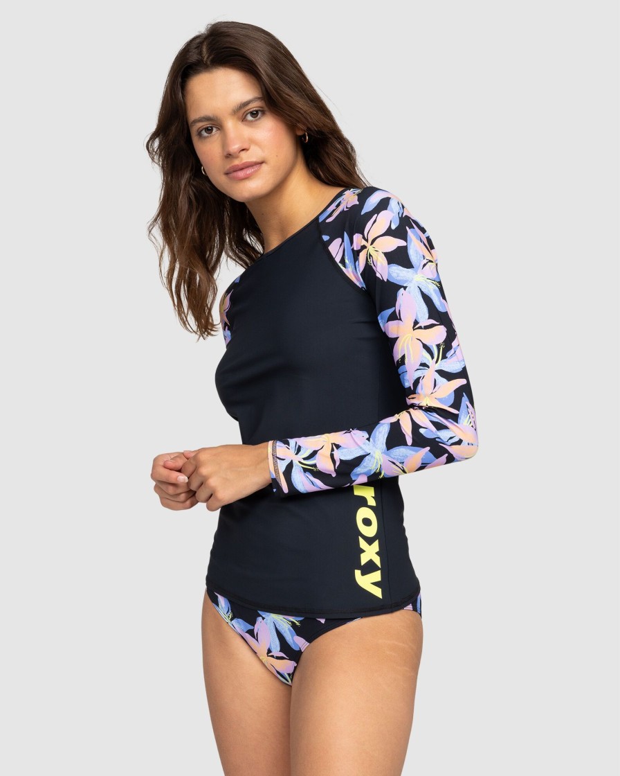 Women ROXY Rashvests | Roxy Active Ls Lycra Printed 2