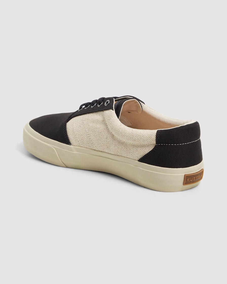 Men KUSTOM Casual | Central Wide Black Hemp