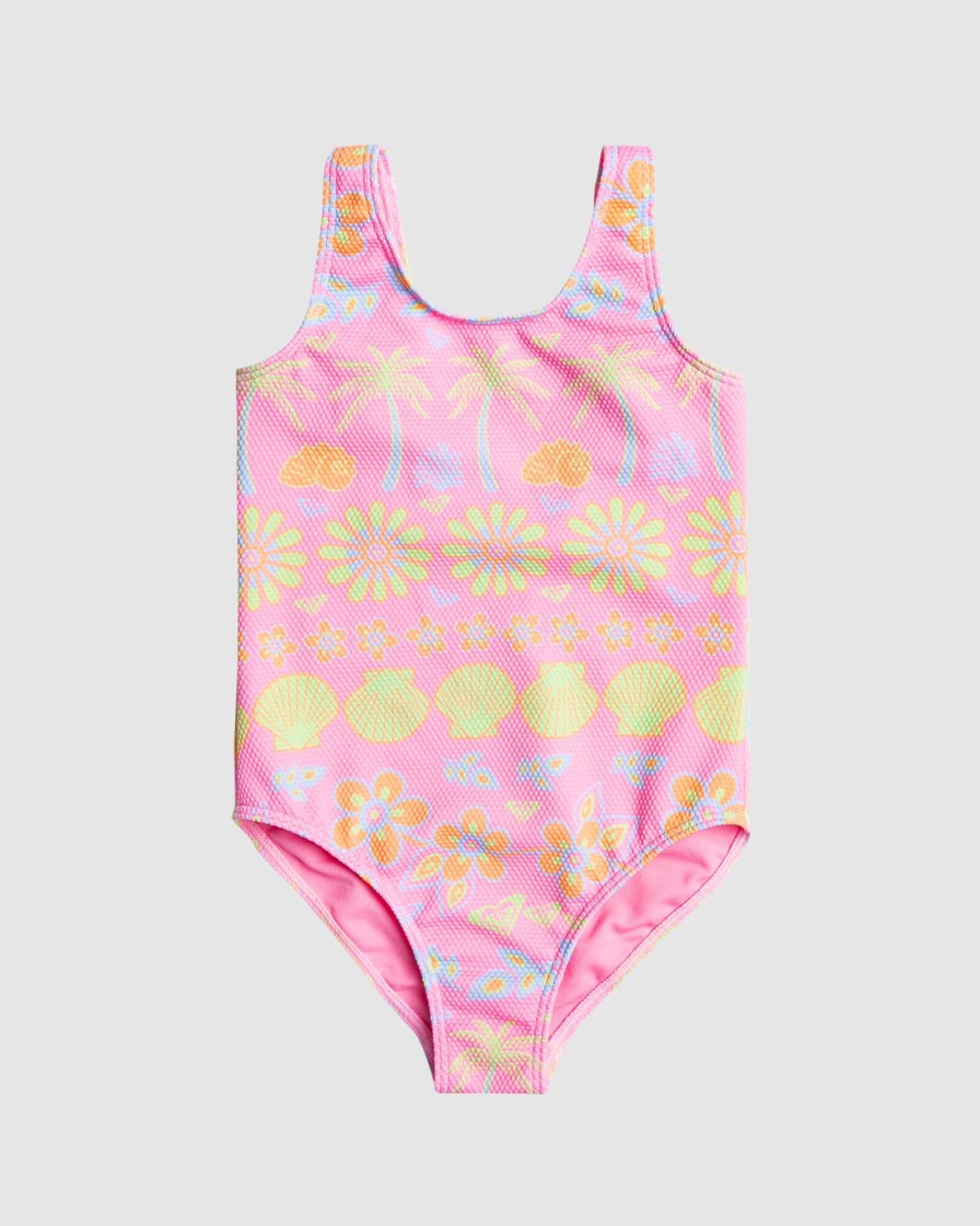 Youth ROXY Clothing | Girls 2-7 Beach Day Together One-Piece Swimsuit