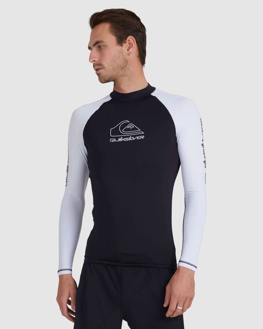 Men QUIKSILVER Rashvests | Mens On Tour Apac Long Sleeve Upf 50 Rash Vest