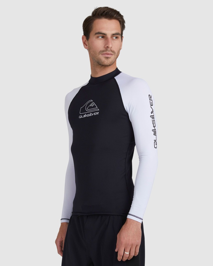 Men QUIKSILVER Rashvests | Mens On Tour Apac Long Sleeve Upf 50 Rash Vest